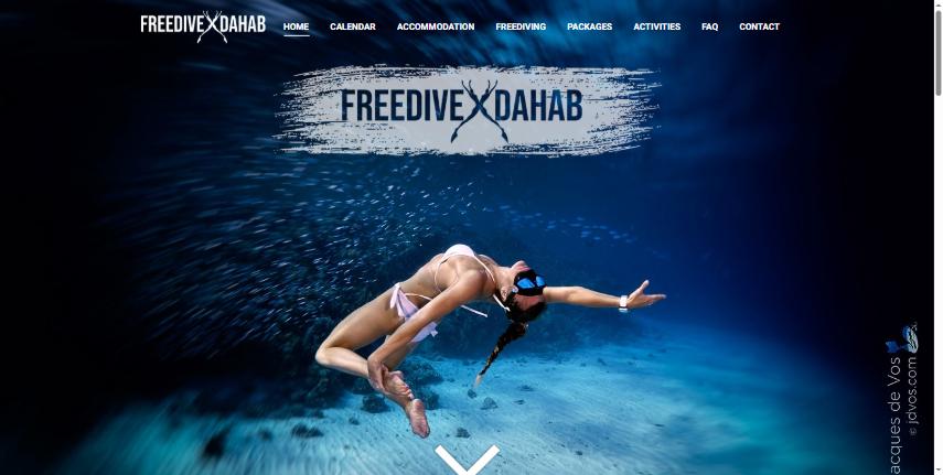 Free Dive Dahab website homepage